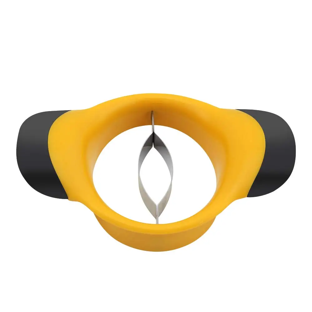

Mango Slicer Splitter Cutter Pitter with Stainless Steel Blade, Ergonomic Rubber Grip, Multi-function Fruit Tools kitchen gadget