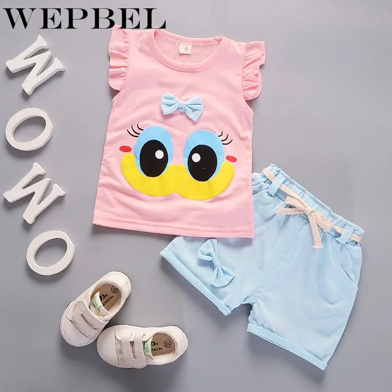 WEPBEL/комплект из 2 предметов для новорожденных детей 0 1 3 4 лет летний костюм