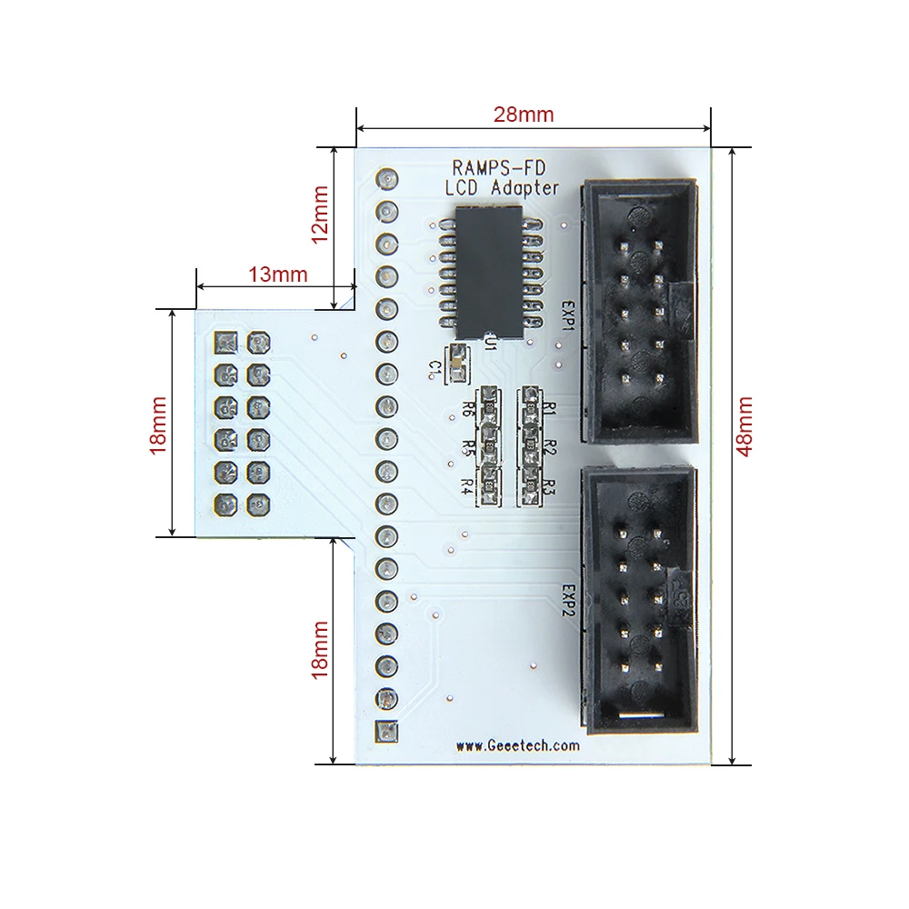 Geeetech новая 3D-принтеры адаптер для карт памяти для RAMPS-FD LCD2004/12864 Управление Панель