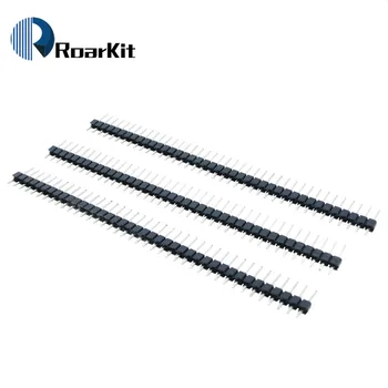

100pcs/lot Connector 2.54mm 40 Pin Male Single Row male pin Header for Arduino Prototype Shield DIY