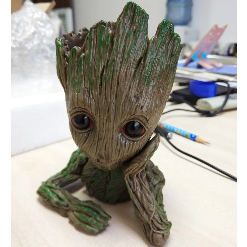 Groot Фигурки игрушки куклы косплей стражи Галактики дерево человек грот ручка цветочный горшок игрушки для украшения дома реквизит