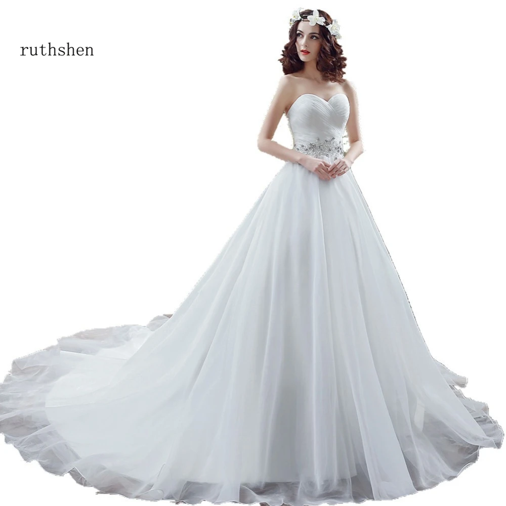 

Fashion Real Photo Wedding Dresses Cheap Sweetheart Pleats Draped Beaded A Line Under 100 Vestidos Baratos 2018 Robe Mariage
