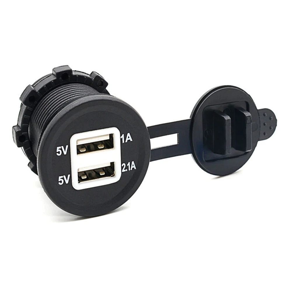 Автомобильное зарядное устройство с двумя Usb разъемами 5 В 2 1 А для iPhone Ipad Samsung xiaomi