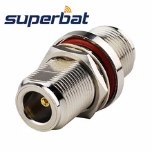 Superbat радиочастотный коаксиальный разъем аудио и видео 50 Ом N адаптер N женский разъем к N Jack перегородка прямая висячая