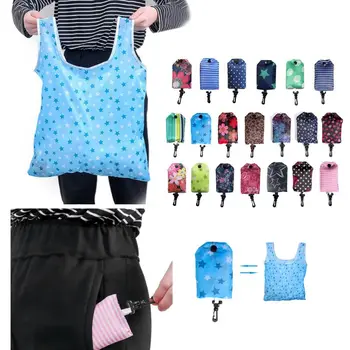 

Foldable Handy Shopping Bags Reusable Tote Pouch Recycle Storage Handbags Case