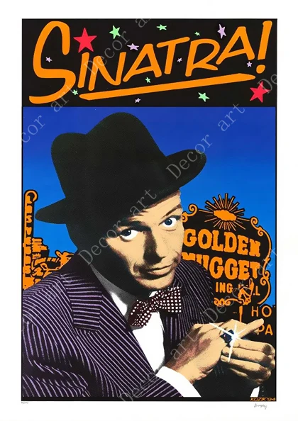 Поп арт Frank Sinatra музыка певица холст картины винтажные стены крафт плакаты с