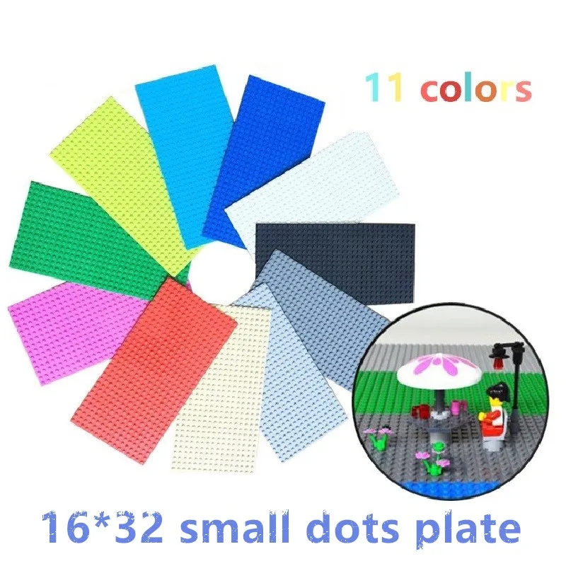 

16*32 Dots and 16*16 Dots Base Plate for Small Bricks Baseplate Board DIY Building Blocks Compatible legoing Toys For Children