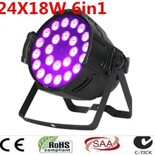 24x18 Вт RGBWA+ UV 6в1 DMX светодиодный прожектор для диджея iluminacion 6в1 rgbwa uv llevo luz de la igualdad dj dmx luz