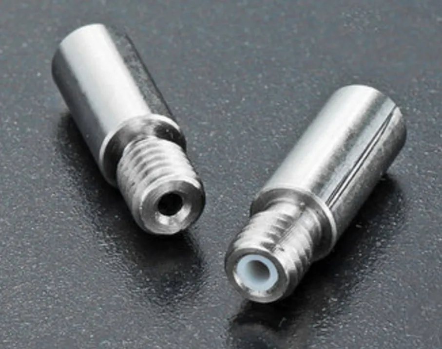 

KuaiJieWei 3D printer Store M6X30 1.75mm E3D Nozzle Throat With/Without Teflon For 3D Printerrinter