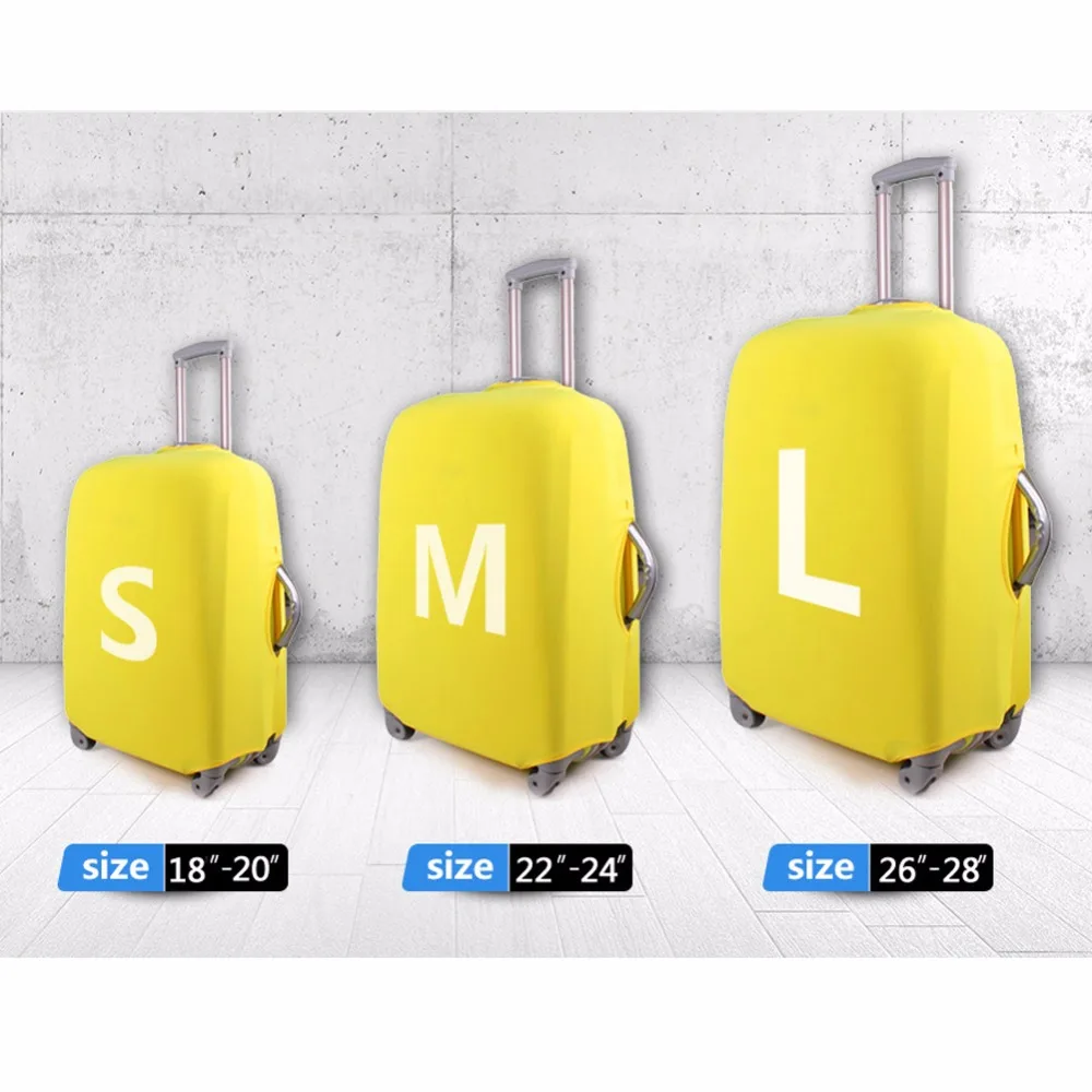 FORUDESIGNS/брендовые Защитные чехлы для багажа для путешествий, 3D чехол с изображением животных и бабочек для чемодана 18-28 дюймов, эластичный Чехол для багажа