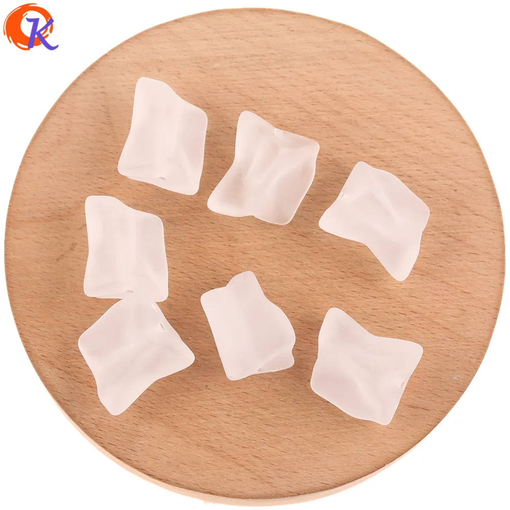 

Cordial Design 100Pcs 15*21MM Acrylic Bead/Jewelry Accessories/Matte Beads/Irregular Shape/Hand Made/DIY Making/Earring Findings