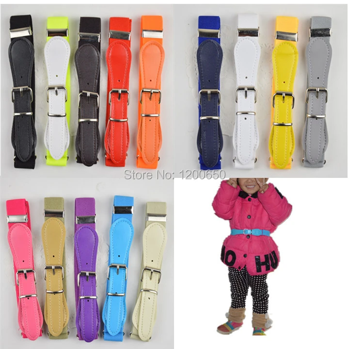cinturón elástico de alta calidad color blanco y rojo Cinturón de piel sintética para niños y niñas cinturón elástico de alta calidad color blanco y rojo Cinturón de piel sintética para niños y niñas