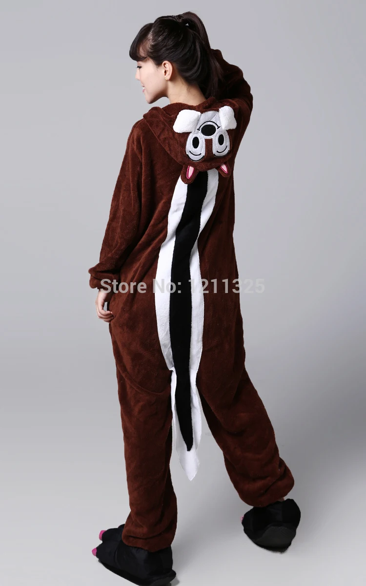 Free Shipping Adult Animal Romper Unisex Flannel Jumpsuit Onsie Fancy