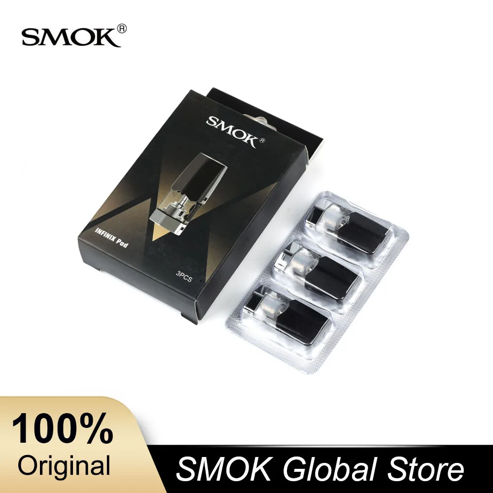 

3pcs/pack SMOK Infinix Pod Cartridge Replacement Coil Pod 2ml Capacity for Smok Infinix Starter Kit Vape replace Tank