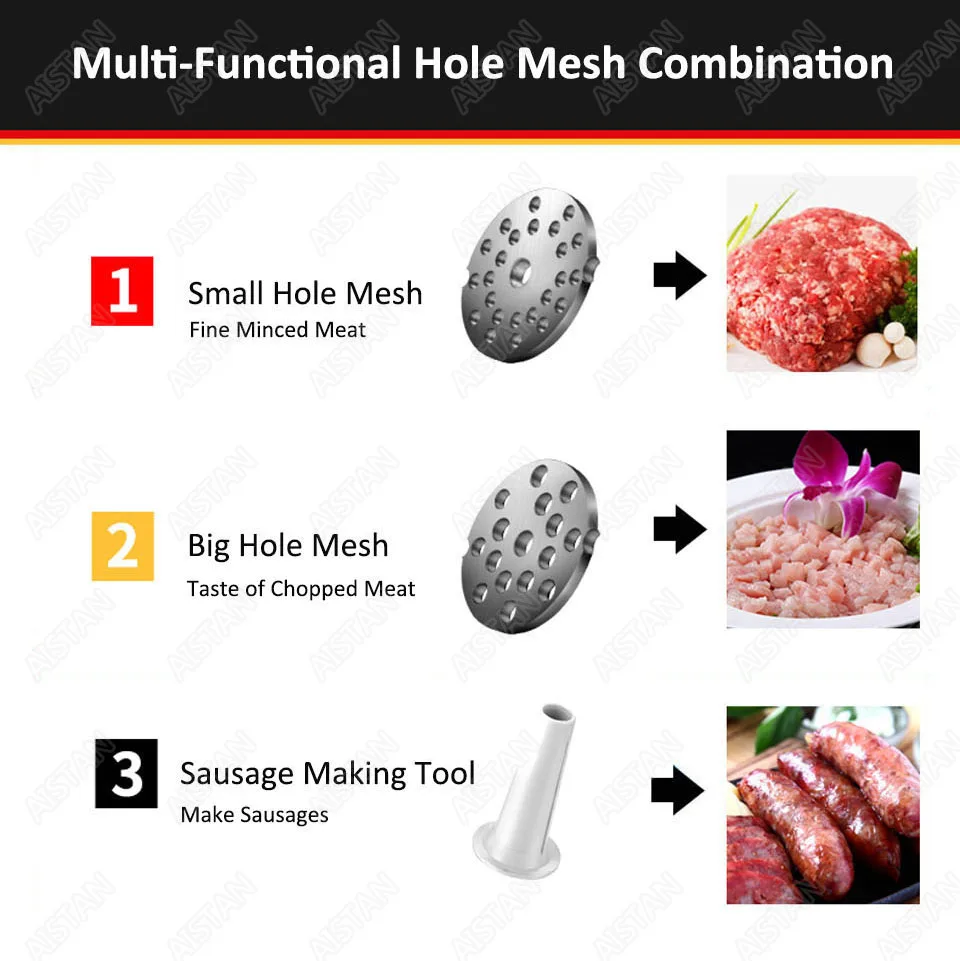 TC5/TC7 Electric Multifunction Meat Grinder With Blade Parts Sausage Maker Commercial or Home use 220V 110V Meat Mincer Machine