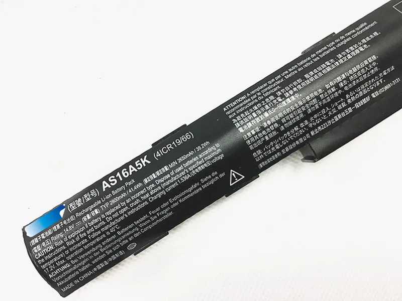 14,8 V 41.4Wh натуральная AS16A5K Батарея для acer Aspire E15 E5-575G E5-475G E5-523G E5-553G E5-573G E5-774G AS16A7K AS16A8K