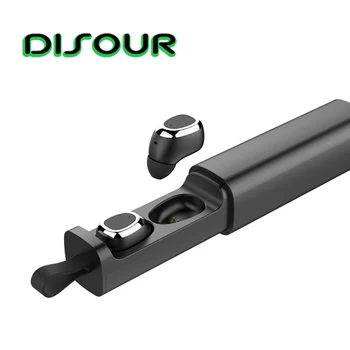 

DISOUR TWS Bluetooth Earphones V4.2 Wireless Stereo Music Headsets Mini True Wireless Earbuds With Magnetic Charging For Xiaomi