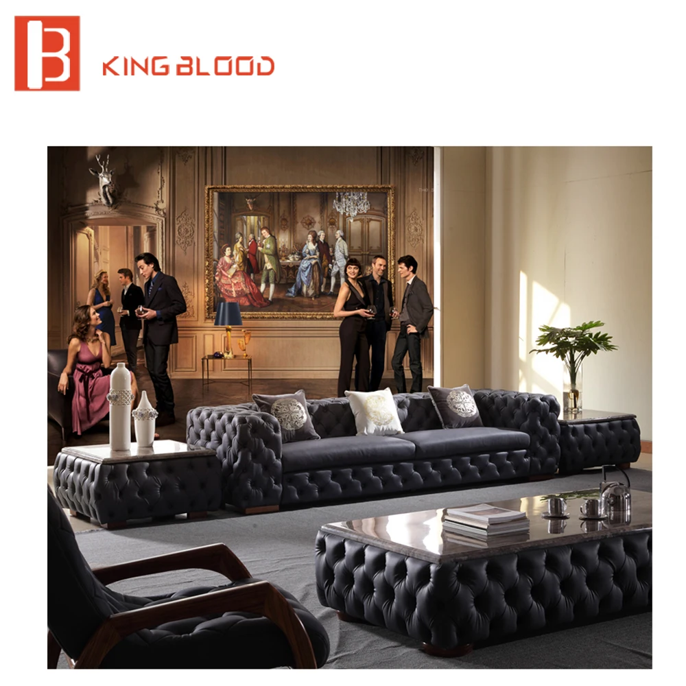 Classic Antique Chesterfield Leather Sofa Set Classic Antique Chesterfield Leather Sofa Set