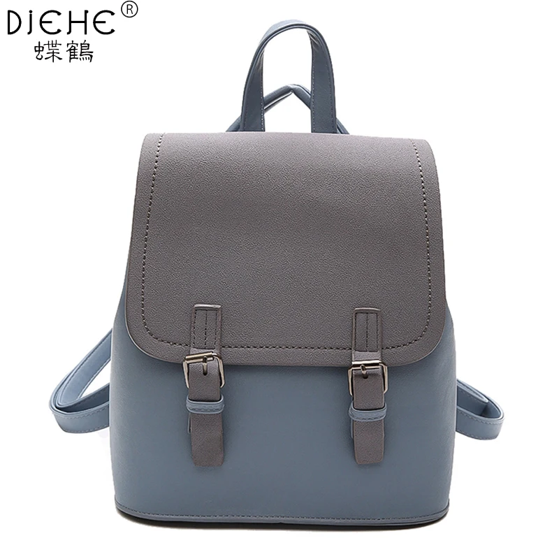 

New Fashion Women backpac PU School Bag Travel Leather Backpacks for Teenage Girls Vintage Feminine Women Backpacks Shoulder Bag
