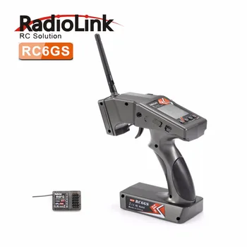 

RadioLink RC6GS 2.4G 6CH Rc Car Controller Transmitter + R6FG Gyro Inside Receiver for RC Car Boat (400m Distance)