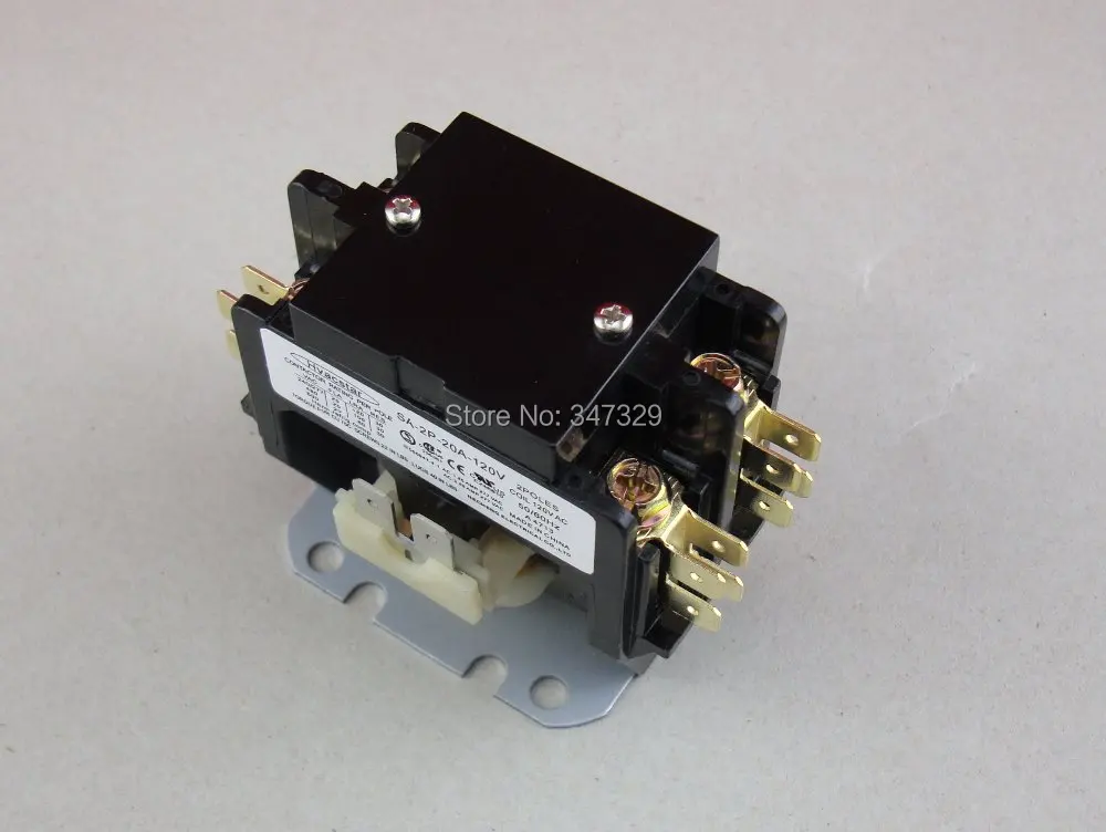 Hvacstar SA 2P 20A 120V Definite Purpose Contactor 2Poles 20FLA 120V AC