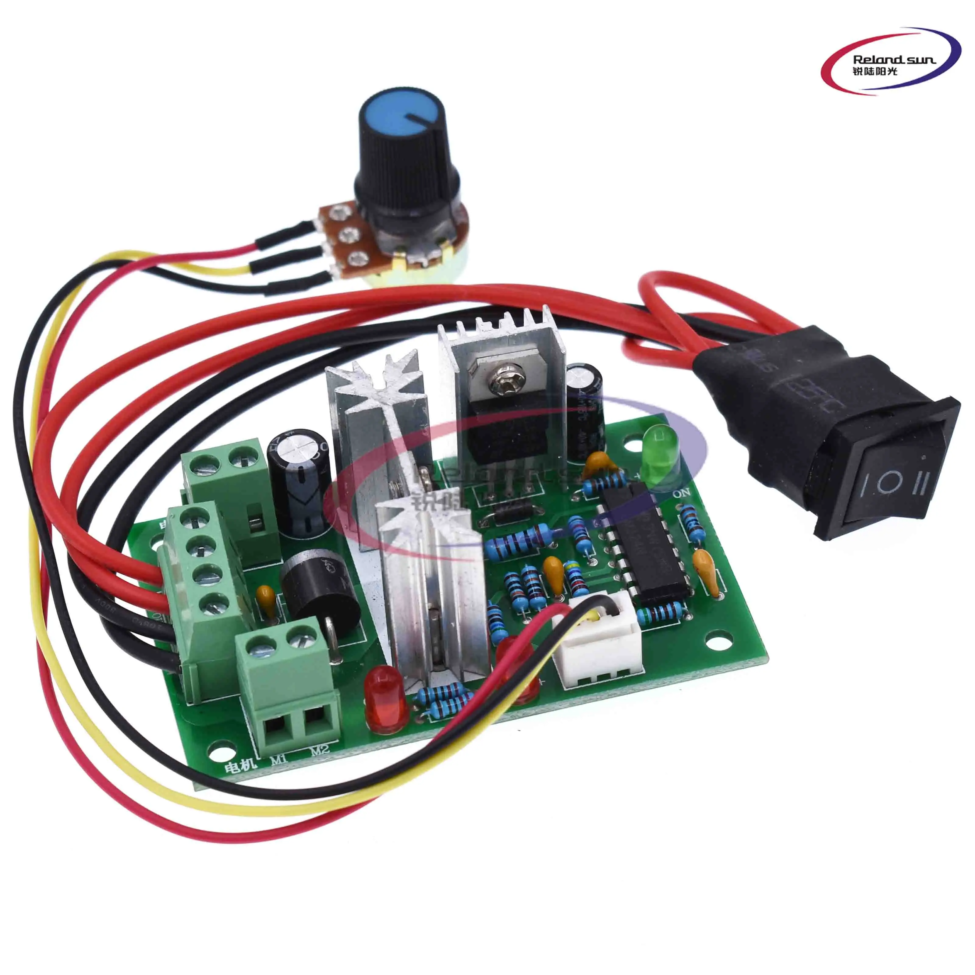 Stop Reverse Switch DC 12V 24V 48V PWM DC Motor Speed Controller Forward