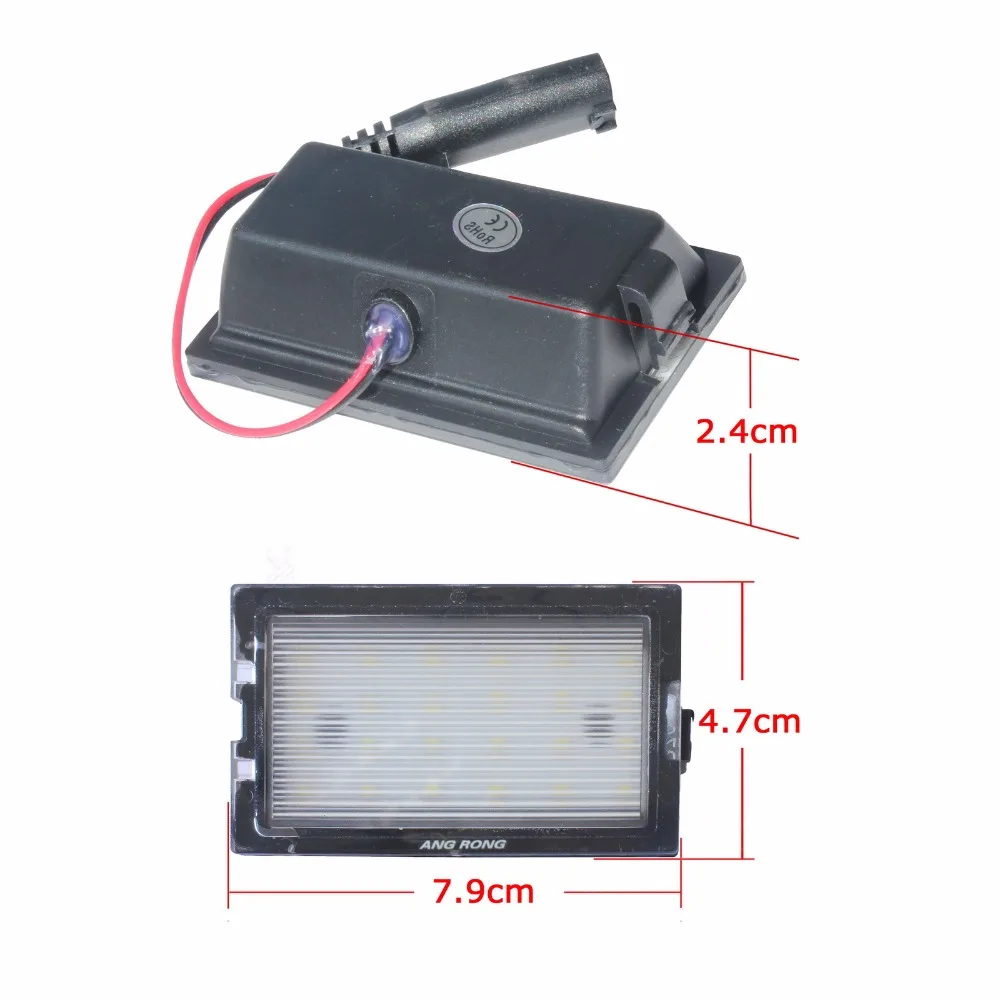ANGRONG 2x номерной знак светодиодный светильник белого цвета для Land Rover Range Rover Sport freelander 2 LR2 Discovery Series 3 4(CA293