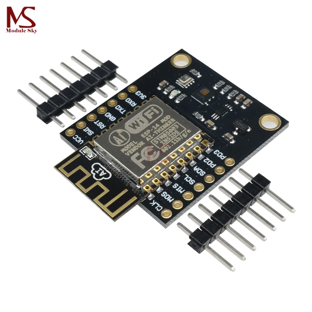

Wireless Module ESP8266 ESP-12F Wifi Internet of Things Development Board for HDC1080 Temperature Board BMP280 Pressure Sensor