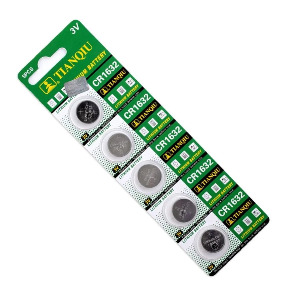 Горячая Распродажа+ кнопка Pilas Boton батарея 5 шт. 3 В литиевая батарея для монет CR1632 LM1632 BR1632 ECR1632 DL1632