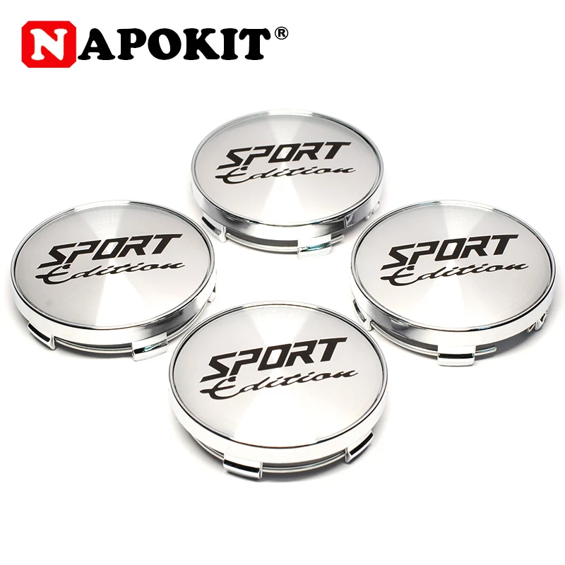 

4pcs/lot 60mm SPORT Edition Logo Car Wheel Center Caps Hub Cover Badge for Volkswagen Golf Polo GTD Hub Cap Emblem Car Styling