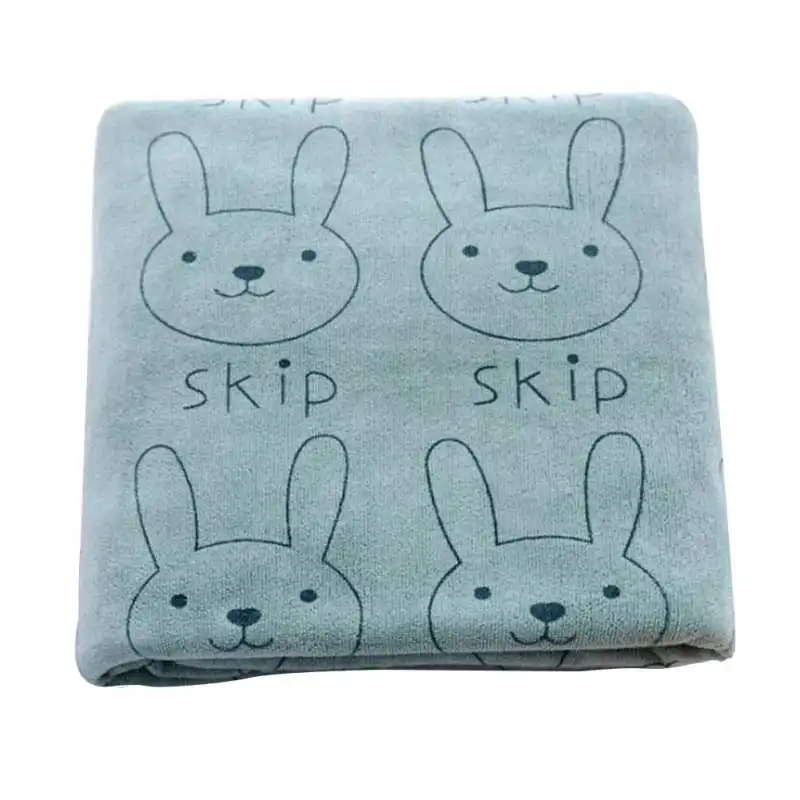 Милое детское одеяло с рисунком из мультфильма, уплотненное детское одеяло с кроликом для новорожденных, детское постельное белье, одеяло с башней - Цвет: Blue