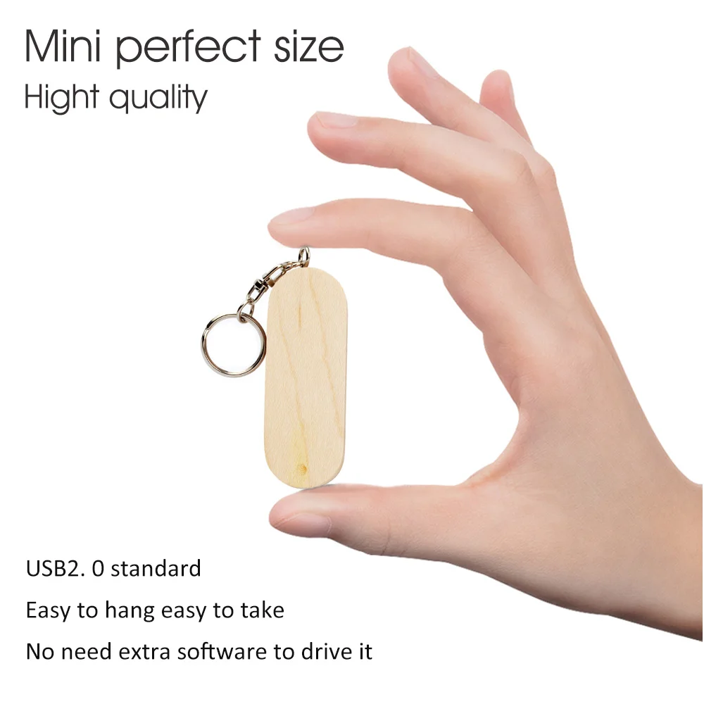 LEIZHAN USB карта памяти Флеш накопитель 32 ГБ Woonden флеш брелок 64 Гб Флешка 16 8 usb ключ 4