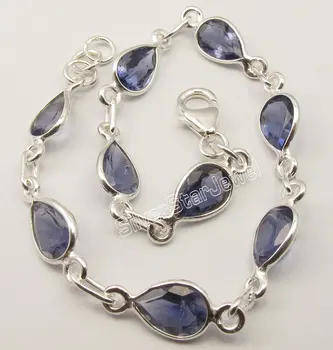 

Chanti International Solid DROP IOLITE Gemset ECONOMIC New Bracelet 21.2 CM ONE OF A KIND