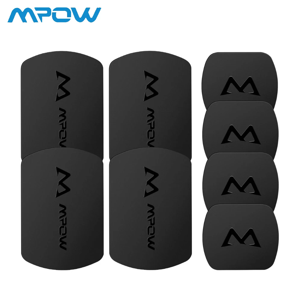 

Mpow 4/8Pcs Universal Phone Metal Plate Replacement Mount Kit with 3M Adhesive for Magnetic Car Mount Cradle Cell Phone Holder