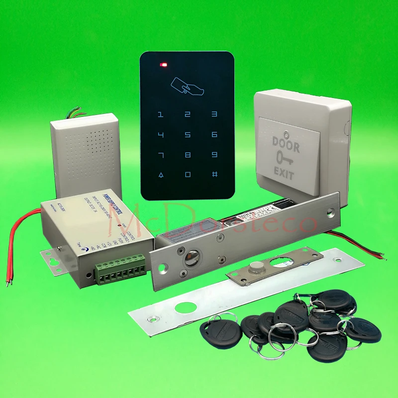 Brand New DIY Rfid Door Access Control Kit Set With Electric Bolt Lock Card Full Wood Door Access Control System Brand New DIY Rfid Door Access Control Kit Set With Electric Bolt Lock Card Full Wood Door Access Control System