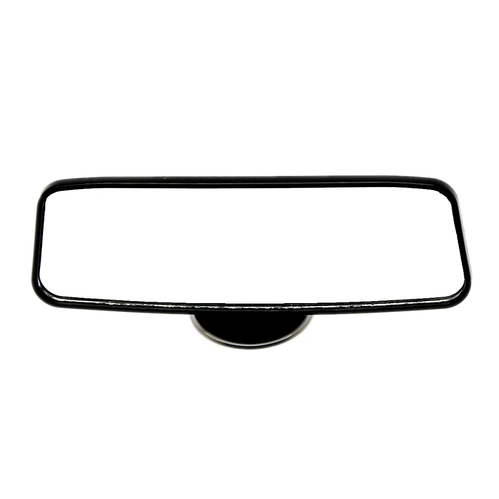 

Hot Sale Large Vision Auto Car Interior Rear View Mirror PVC Suction Cup Wide Angle Plane Mirror Black