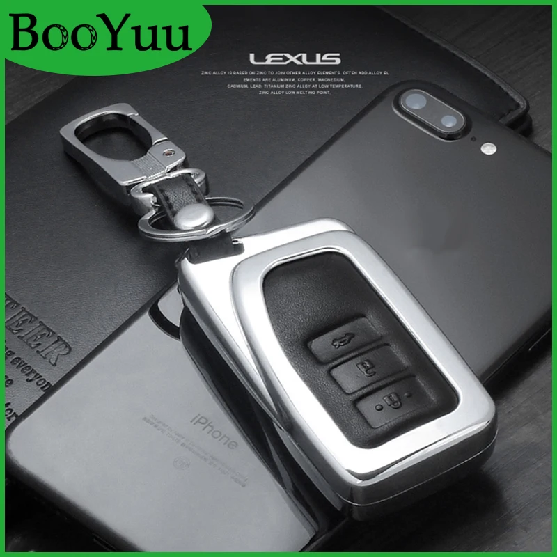 BooYuu цинковый сплав + воловья кожа для Lexus пульт дистанционного управления чехол