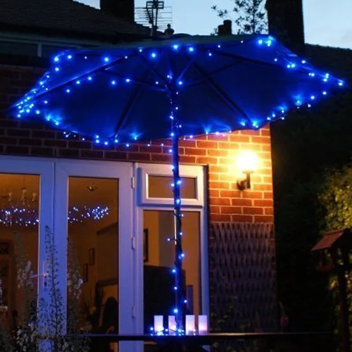 

Best selling 17m Blue Solar LED Fairy String Lights 100LEDs Choice of Light Effect for Christmas party Decoration