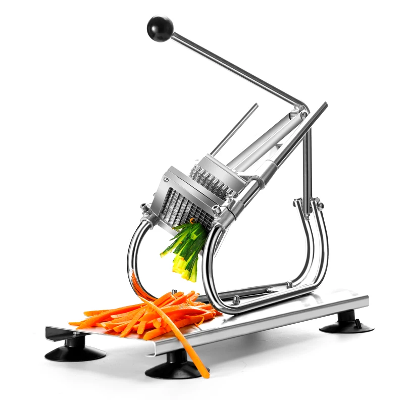 

Commercial desktop horizontal stainless steel potato cutting machine fries machine cucumber radish lettuce suction cup fixe