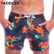 Бренд Taddlee, Сексуальная мужская одежда для плавания, купальные костюмы, плавки-боксеры, трусы-бикини, купальные костюмы, быстросохнущие шорты для серфинга с карманами