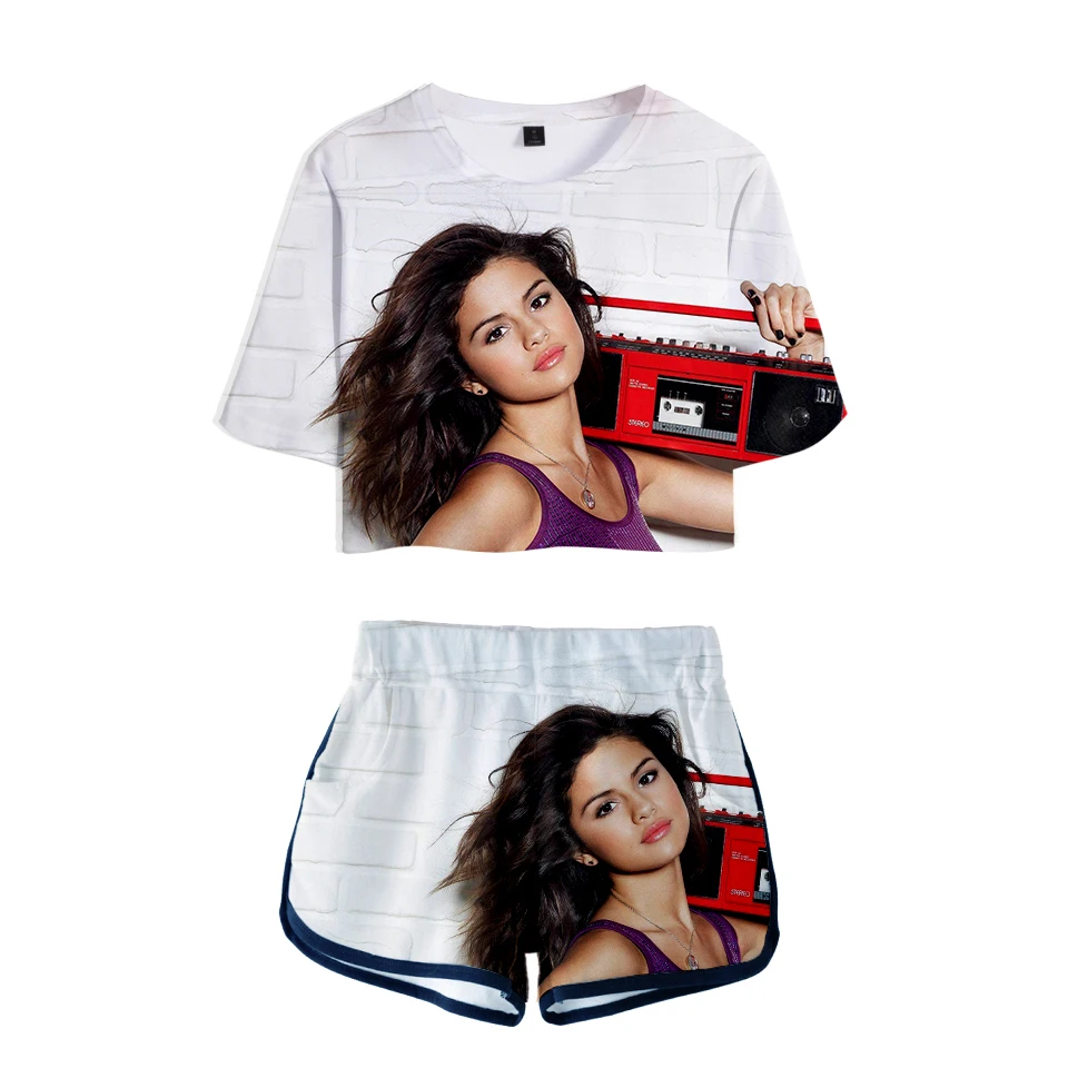aikooki Selena Hip Hop Spring Summer Cool short sleeve sexy 3D tshirts women
