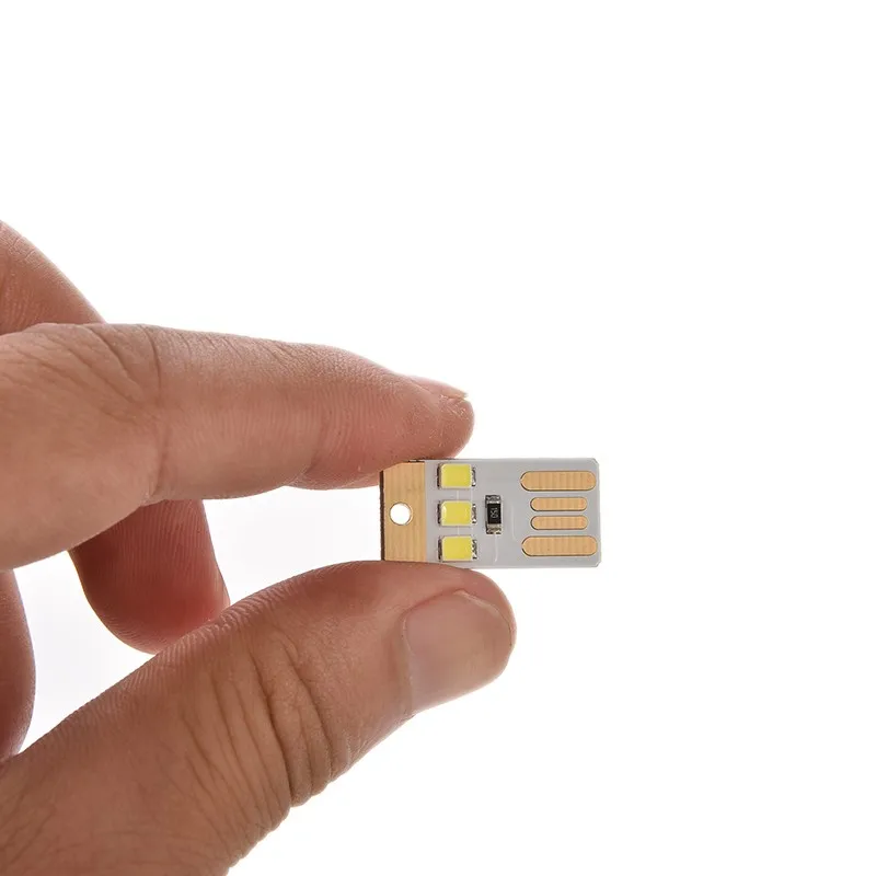 Мини USB светильник для кемпинга ночной Мобильный USB светодиодный светильник белый/теплый светильник 0,2 Вт, ультра низкая мощность, 2835 чипов Новинка