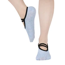 Женские спортивные носки для йоги, пилатеса, танцев, тренажерного зала, фитнеса, штанги, Нескользящие ручки, хлопковые носки для балета, Calcetines Medias, новинка