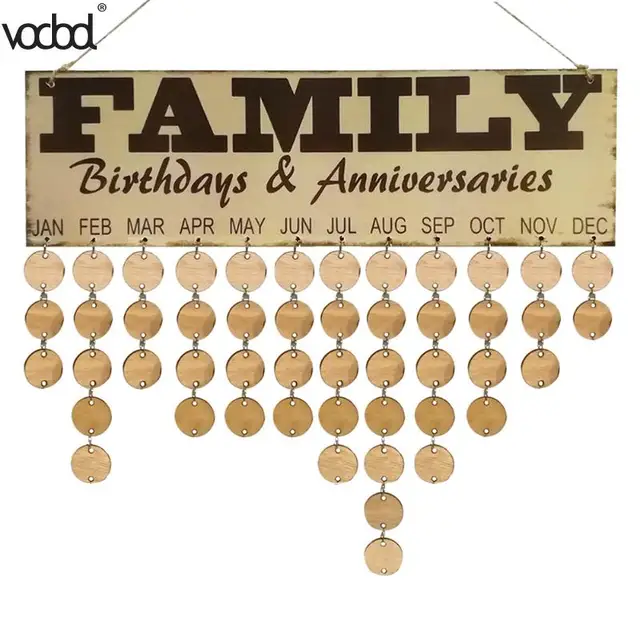 birthdays and anniversaries calendar