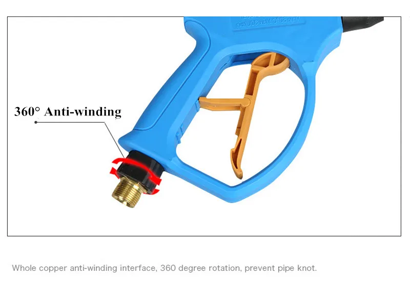 Пистолет для мойки высокого давления, пенная пушка с M14 M18 M22Thread, пистолет для очистки воды, сделай сам, самообслуживание, автомойка, автостайлинг