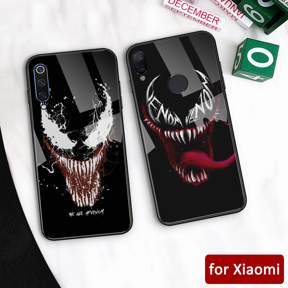 Чехол для Xiaomi Redmi note 7 стеклянная задняя крышка k20 pro venom чехол mi 5 Φ 6 6x Note Max 3 Mi