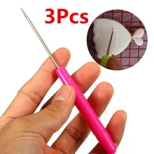 3 шт. иглы для нанесения глазури на печенье стеки формы для работы с сахарной мастикой марципан украшения торта случайный цвет Аксессуары для выпечки Кондитерские инструменты