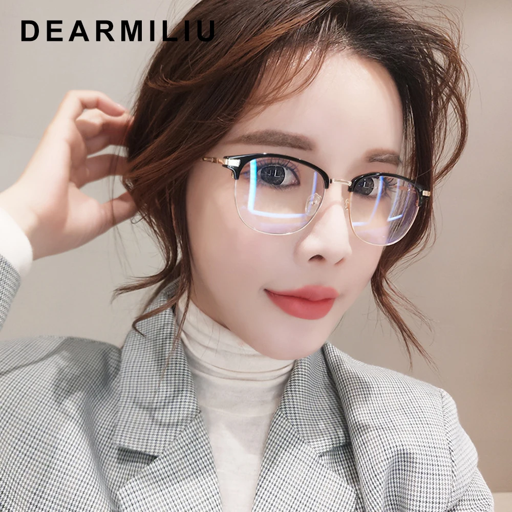 Очки компьютерные DEARMILIU TR90 квадратные антибликовые светодиодные очки для чтения