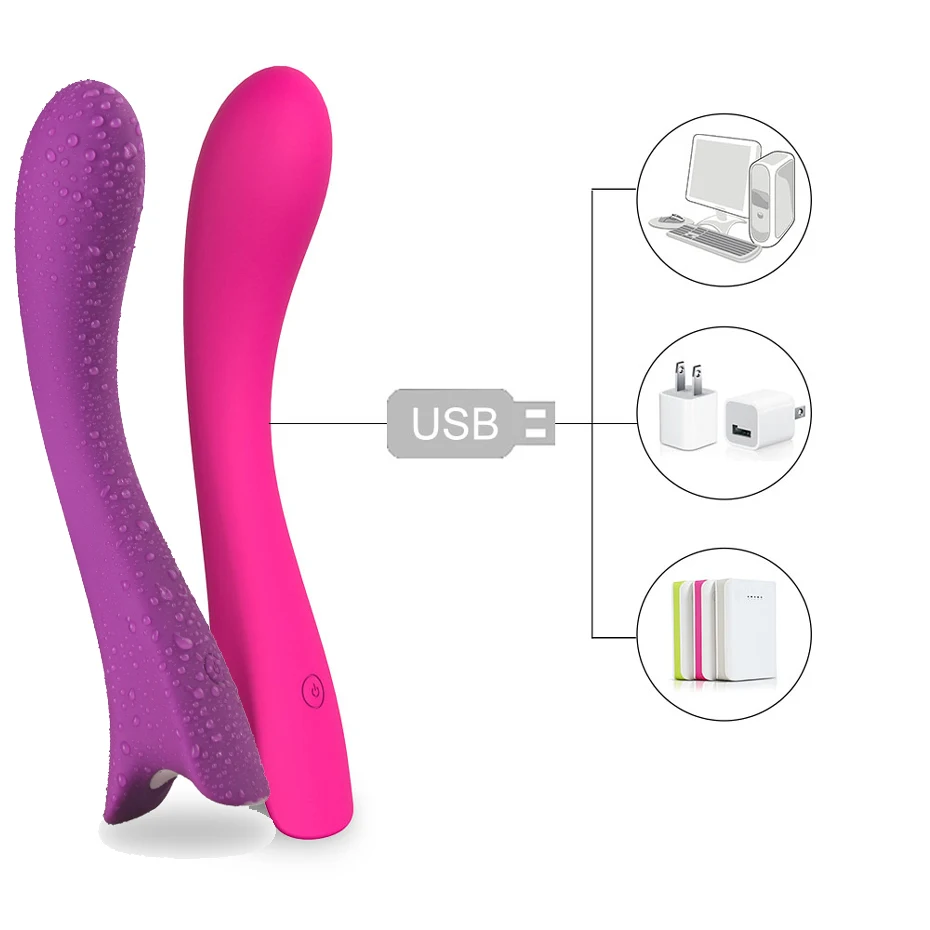 HIMALL 7 скоростей вибратор точки G для женщин USB Перезаряжаемый водонепроницаемый