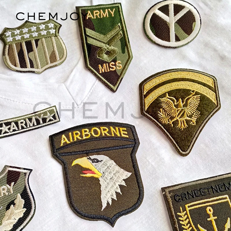 Buy Embroidery Iron on Military Patch for Clothing Backpack Tactical  Patches Army Badges Heat Transfer Clothes Decorations Online - 360  Digitizing - Embroidery Designs